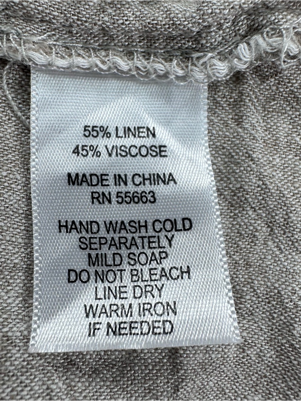 Cynthia Rowley Neutral Taupe Linen Blend Top - Picture 5 of 8